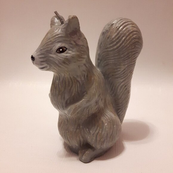 Adorable Squirrel Candle Table Scape Woodland CUTE - Picture 2 of 4